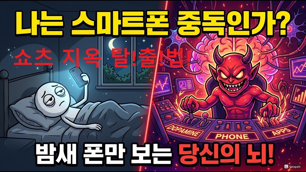 쇼츠 5분만 보려다 2시간    당신의 의지력 문제가 아닙니다!