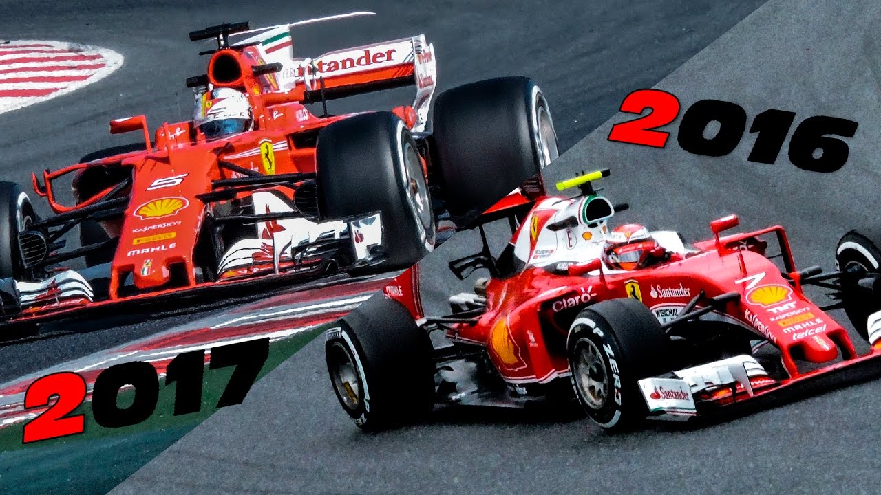 F1 2017 vs 2016 Ferrari Engine Sound Comparison (SF70-H vs SF16-H)