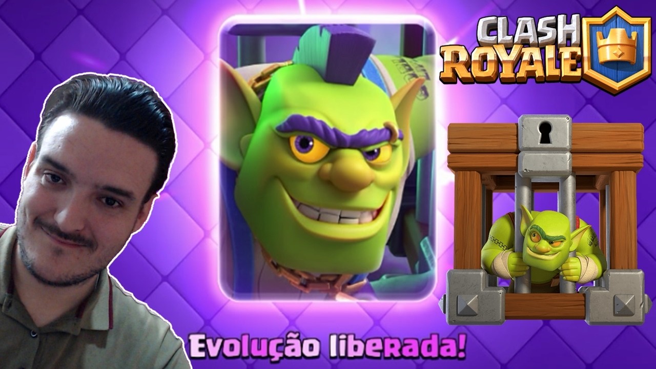 DESBLOQUEEI E TESTEI A EVOLUÇÃO DA JAULA DE GOBLIN NO CLASH ROYALE