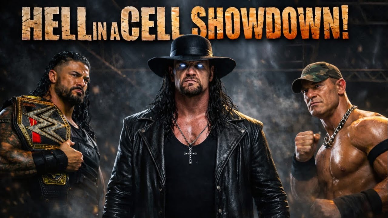 UNDERTAKER VS JOHN CENA VS ROMAN REIGNS|||||| HELL IN A CELL MATCH PS5 HD#ps5 #2k25 