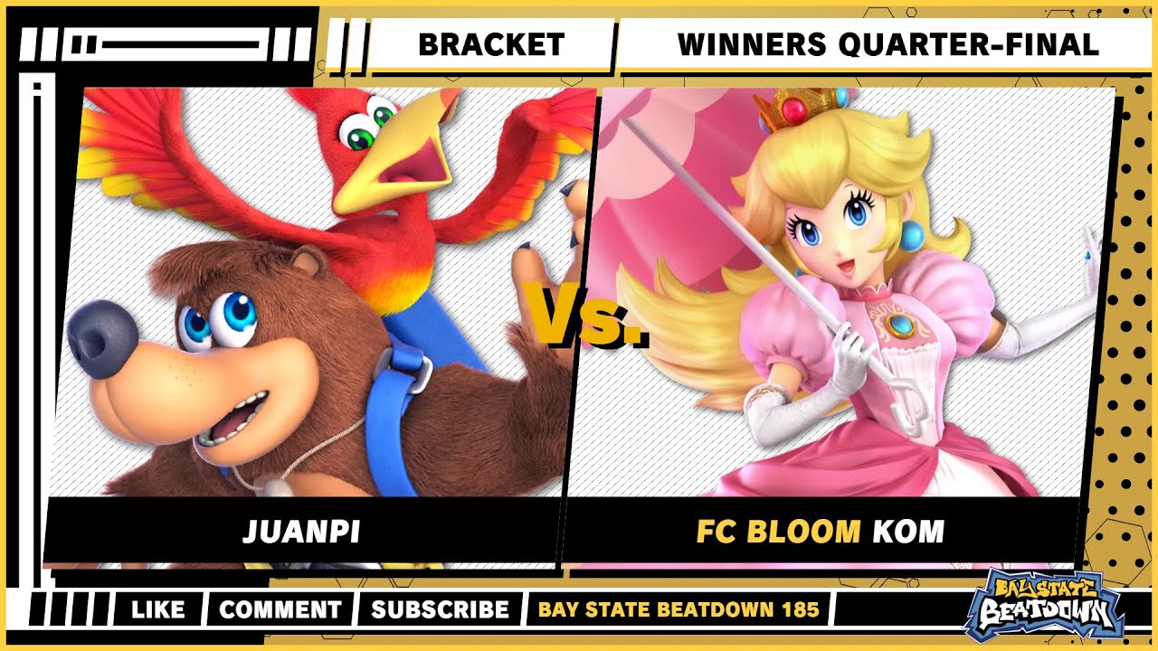 Bay State Beatdown 185 - Winners Quarters - Juanpi (Banjo & Kazooie) VS KOM (Peach) - SSBU Singles