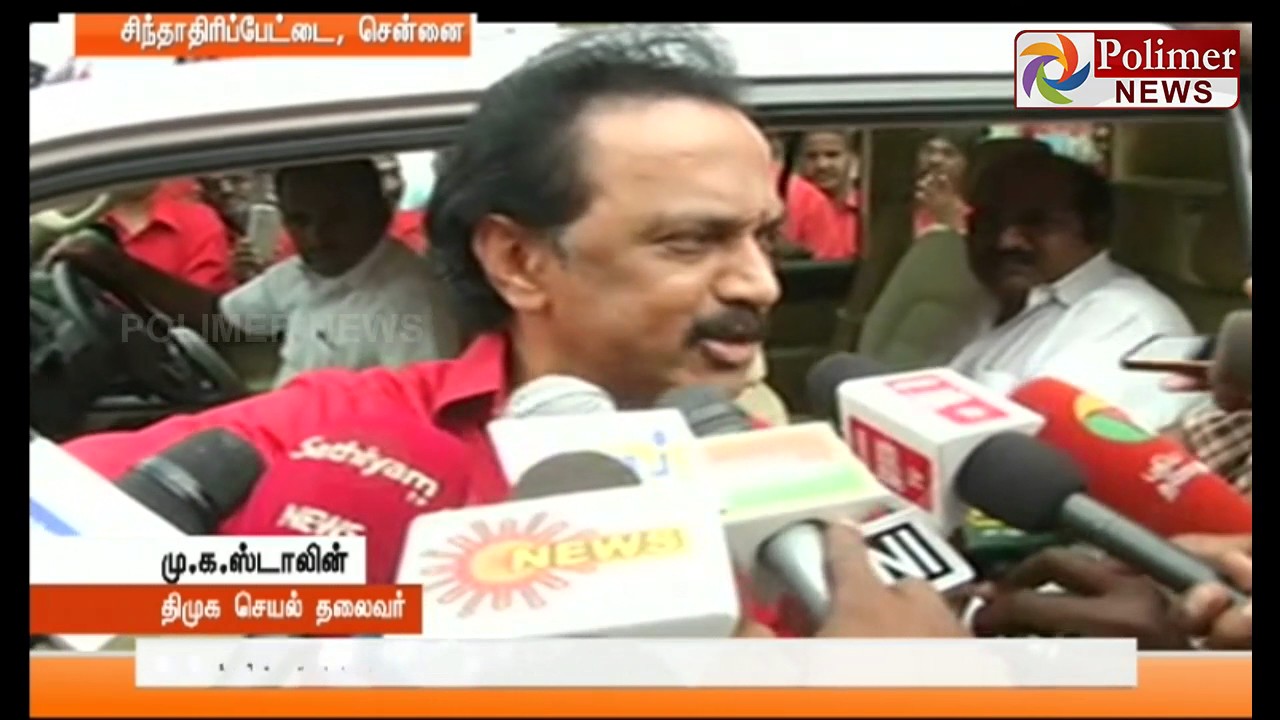 MK Stalin confirms about Karunas Health condition; says will soon meet his party members