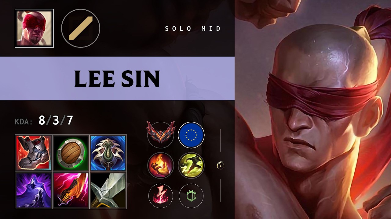 Lee Sin Mid vs Twitch - EUW Grandmaster Patch 26.16
