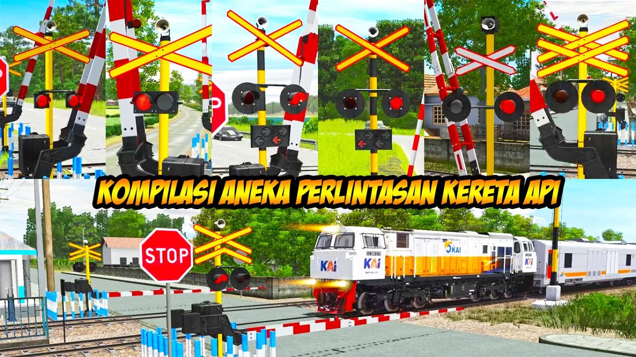🚆 Kompilasi Perlintasan Kereta Api Eksekutif Terbaru! | Crossing Train Compilation 2025