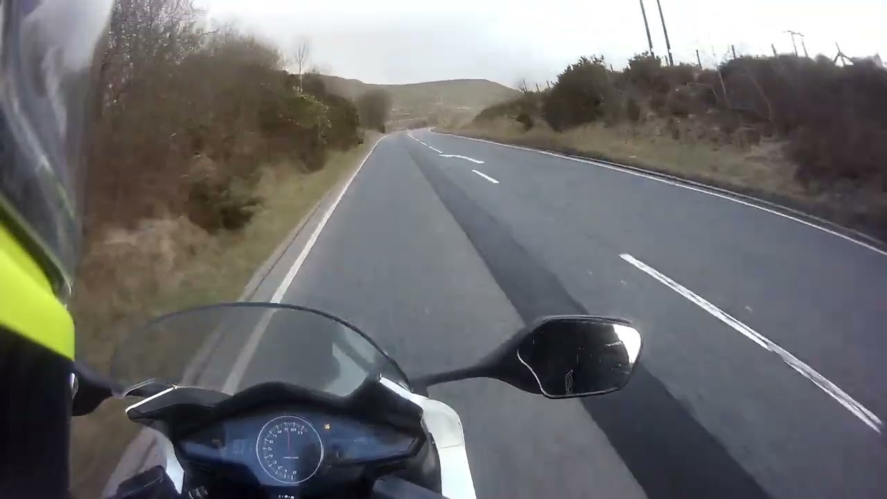 A great route down to port Talbot over the rhigos and bwlch mountain on the vfr 800