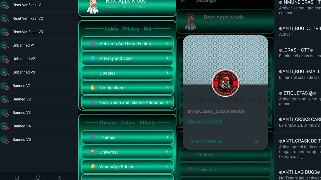 NEW UPDATE GREEN CONVERSATION WHATSAPP/FULL STYLISH WHATSAPP