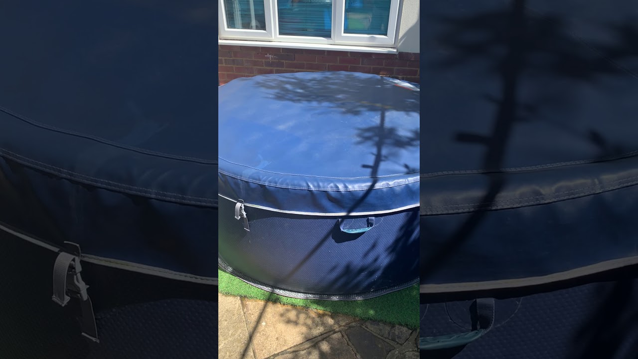 Expanding foam in an inflatable hot tub