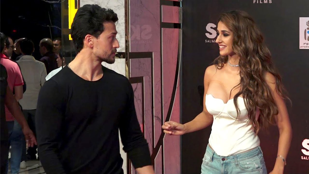 Tiger Shroff Shows Angry* Face To Disha Patani  At Red Carpet Grand Premiere Of # Bharat