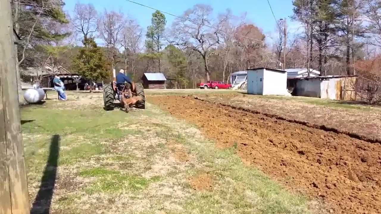 Plowing with Ferguson Two bottom plow and Ford 3000