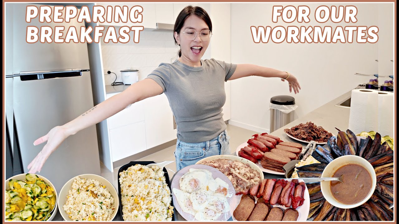 NAGPREPARE NG BREAKFAST FOR OUR WORKMATES! I RichZigzVlogs