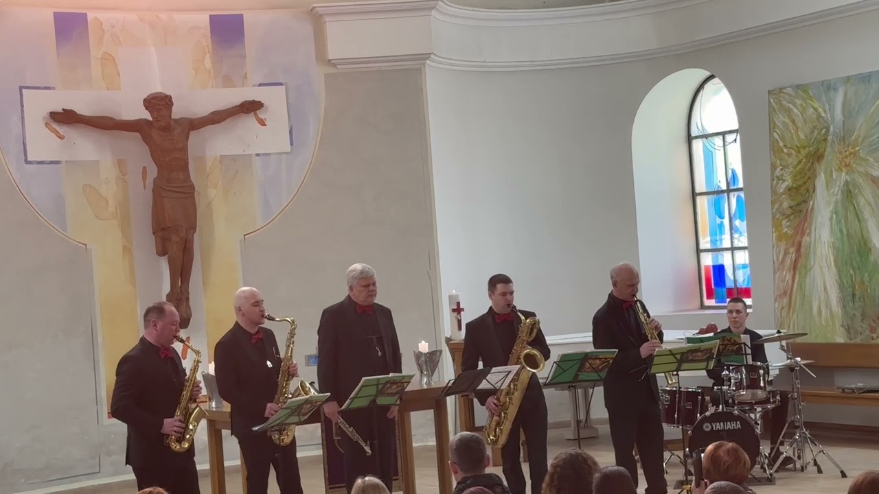 J.Zawinul arr. Zd. Ivanusic - Birdland  Kyiv Sax quartet, O.Rukomoynikov, I.Shenko