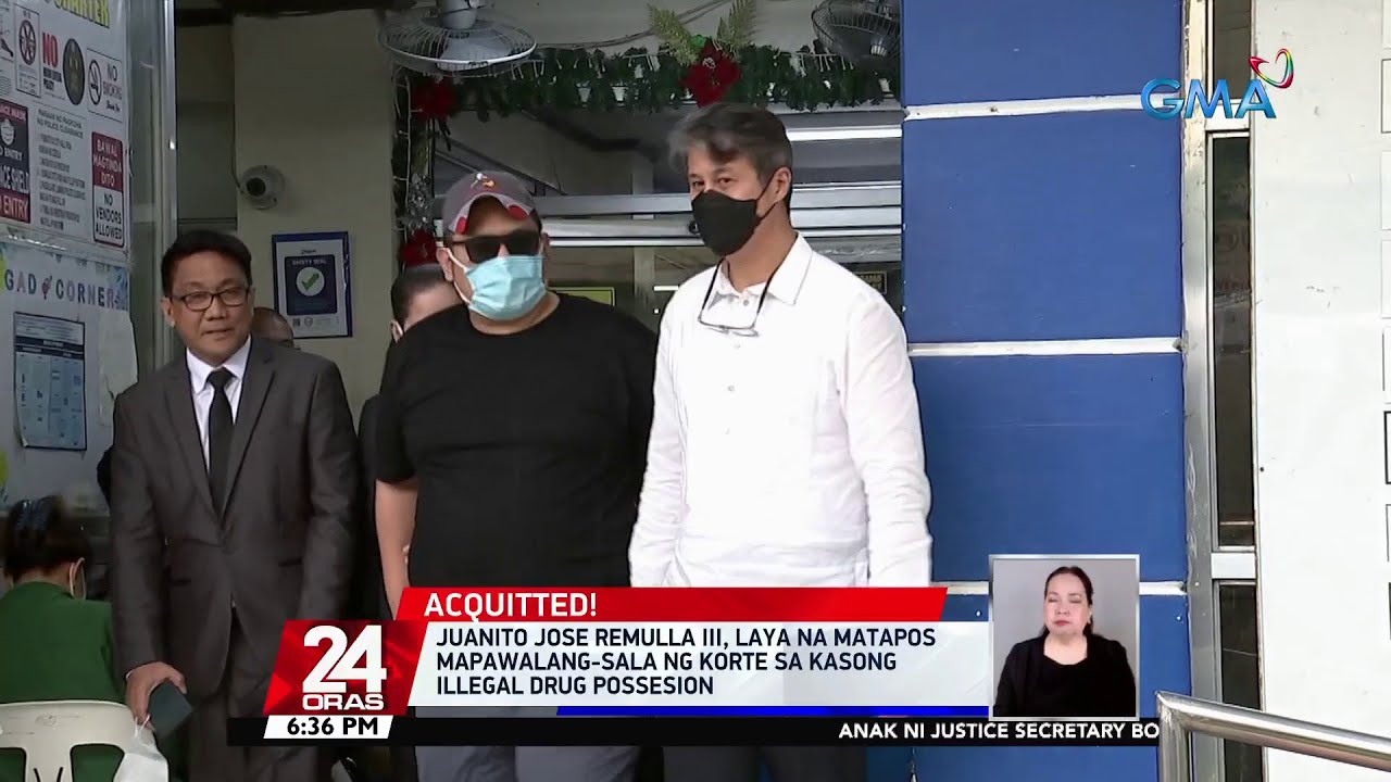 Juanito Jose Remulla III, laya na matapos mapawalang-sala ng korte sa kasong illegal drug..| 24 Oras