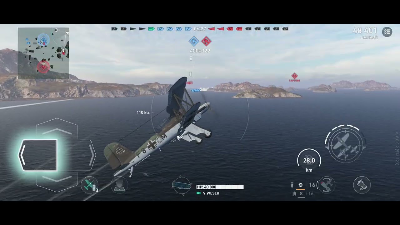 Weser Full Gameplay - World of Warships Legends Mobile (No Commentary)