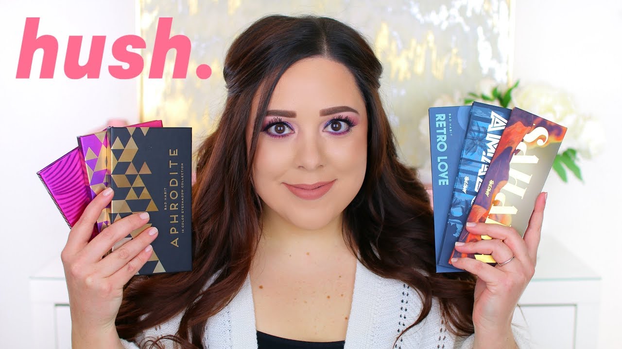 SHOP HUSH HAUL 2018! 10 PALETTES WITH SWATCHES