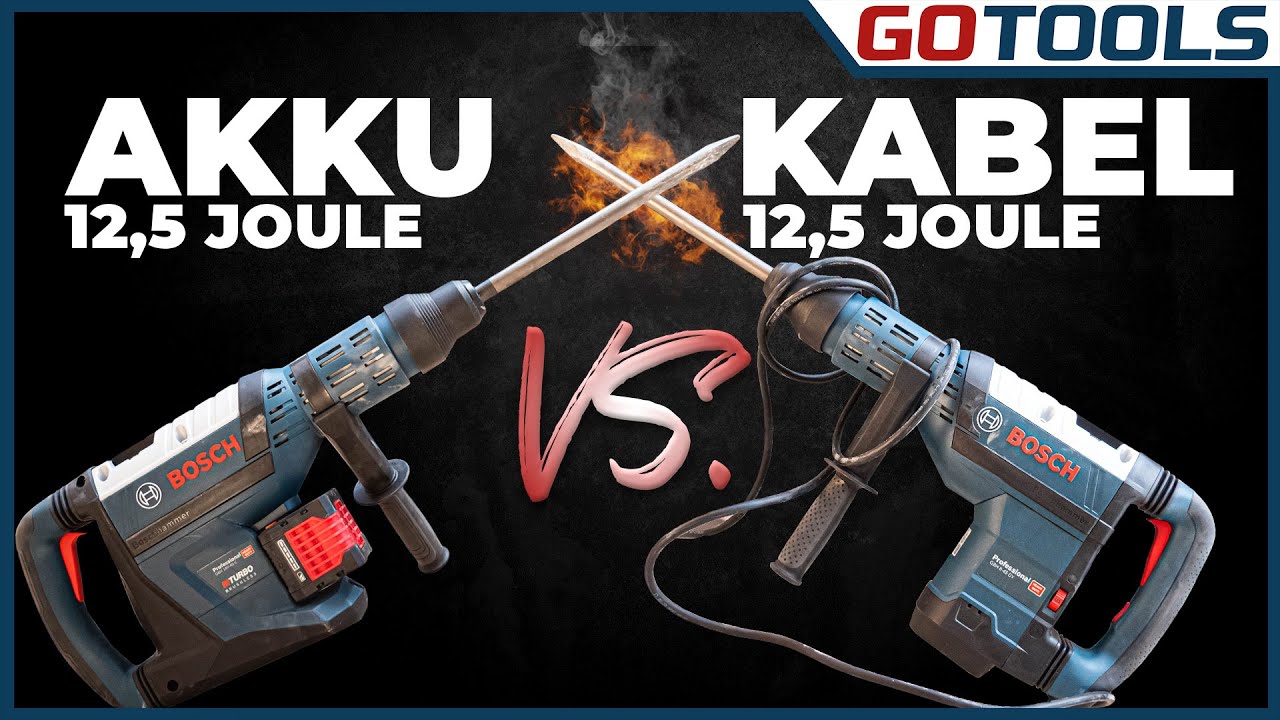 BOSCHHAMMER-DUELL mit 12,5 J | 18V BITURBO AKKU vs Kabel | Was sind Saugbohrer? | inkl. Verlosung