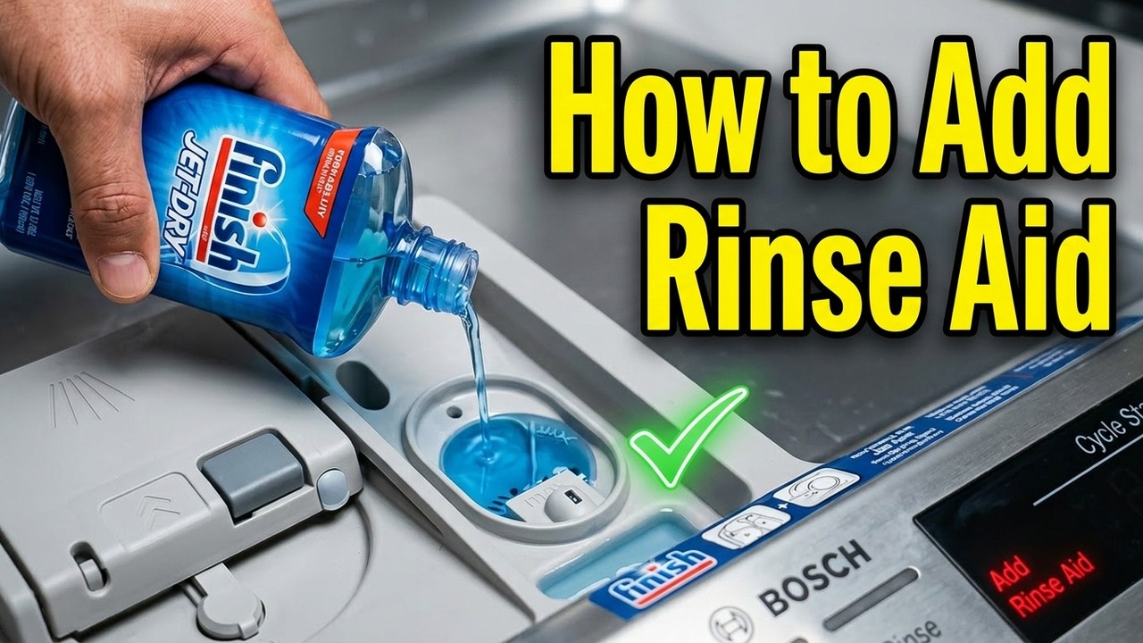 How to Add Dishwasher Rinse Aid to Bosch Dishwasher