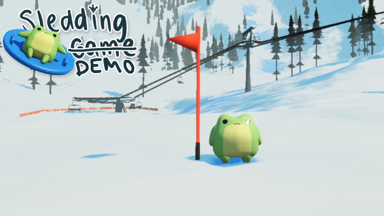 ❄️🏔️ Wir rasen einen riesigen Berg im Skigebiet runter! | Sledding Game