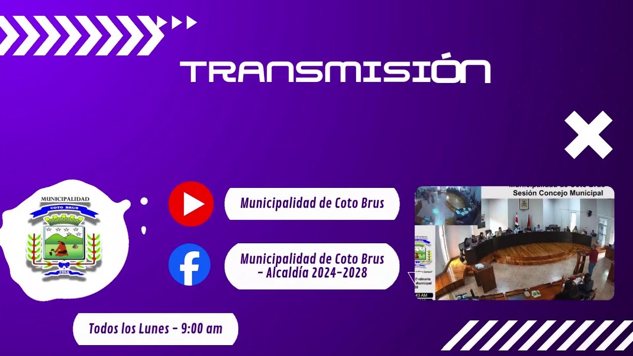 Sesión Concejo Municipal de Coto Brus.