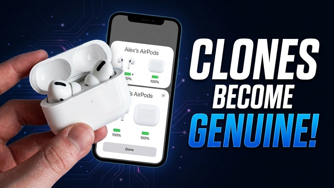 Как обновить клоны AirPods, чтобы они работали как настоящие AirPods на iOS 26!