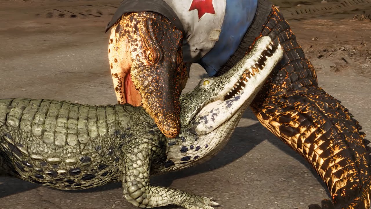 Crocodile VS All Animals - Far Cry 6 [4K 60 FPS Max Settings]
