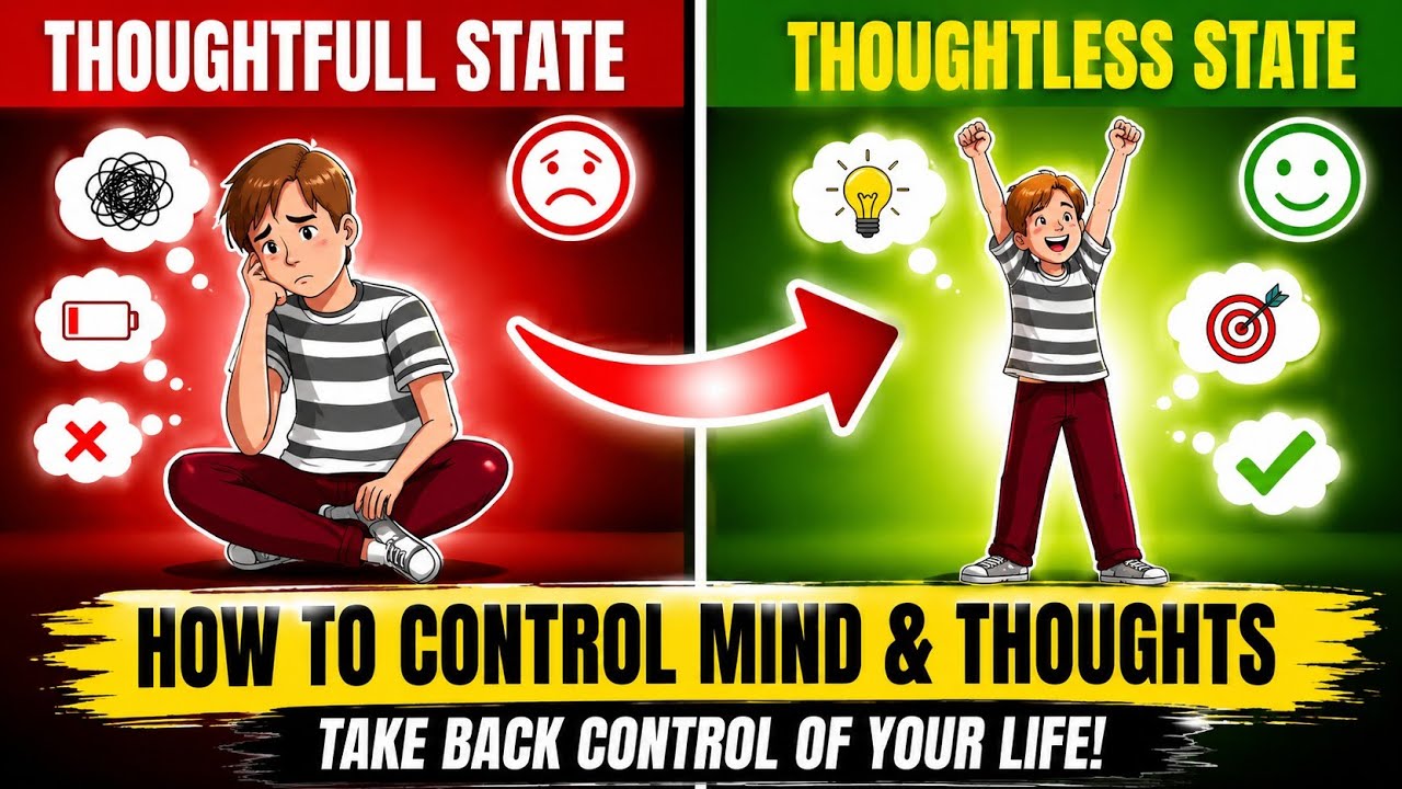 How To Control Your Mind and Thoughts |  THOUGHTLESS STATE | Lean and Grow