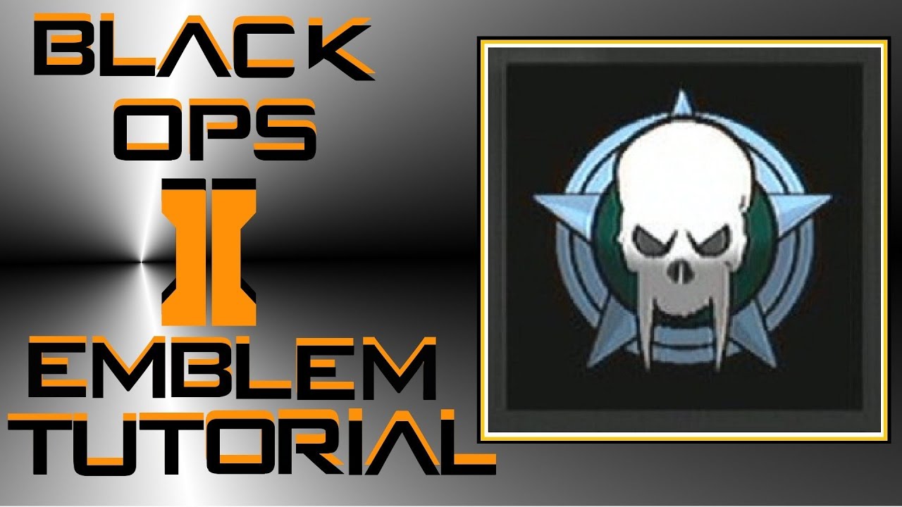 Call of Duty Black Ops 2 Skull Emblem Tutorial