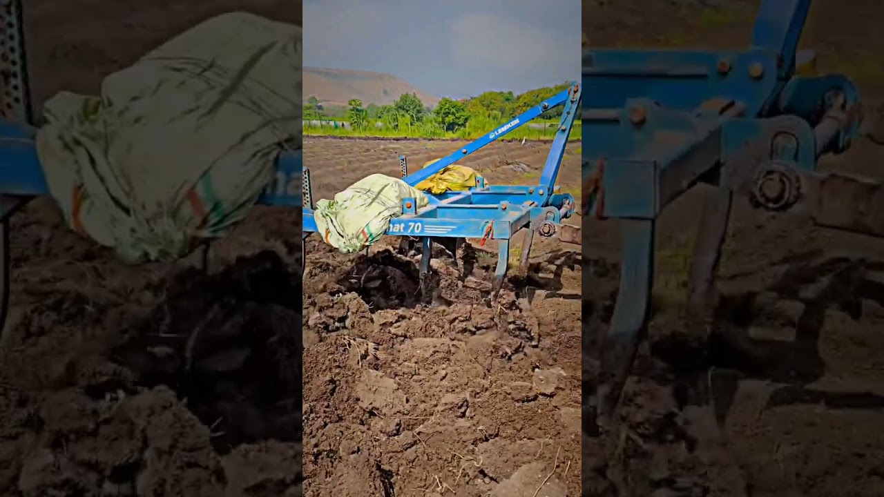 satisfying hard work in farm #satisfying #agriculture #village #tractor
