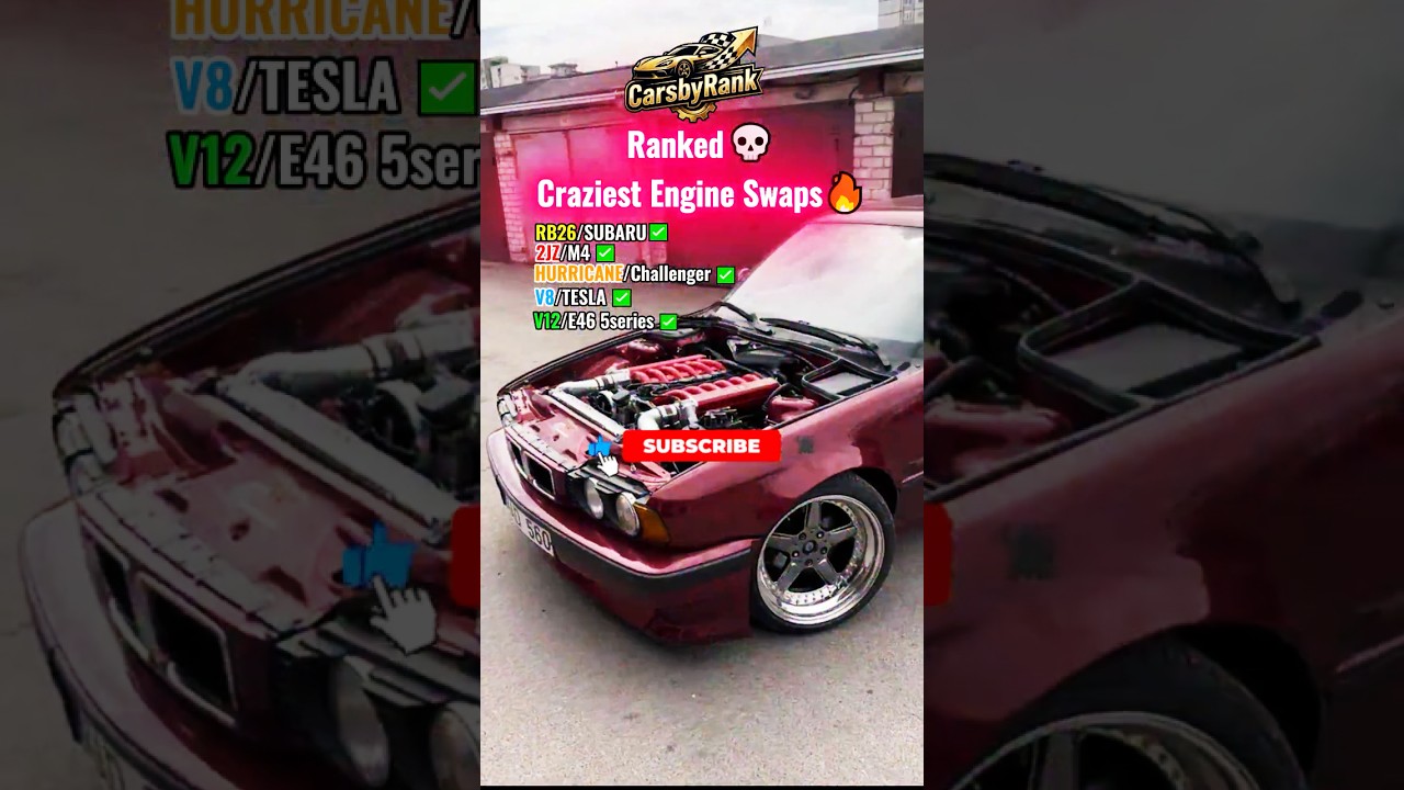 Ranking the Craziest Engine Swaps: V12 E34 to RB26 Subaru!