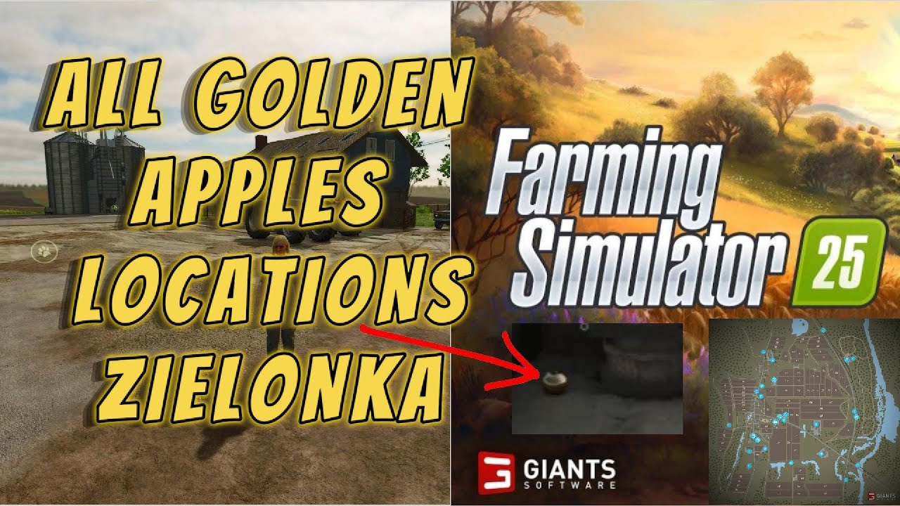 All Golden Apple Locations Zielonka | Farming Simulator 25