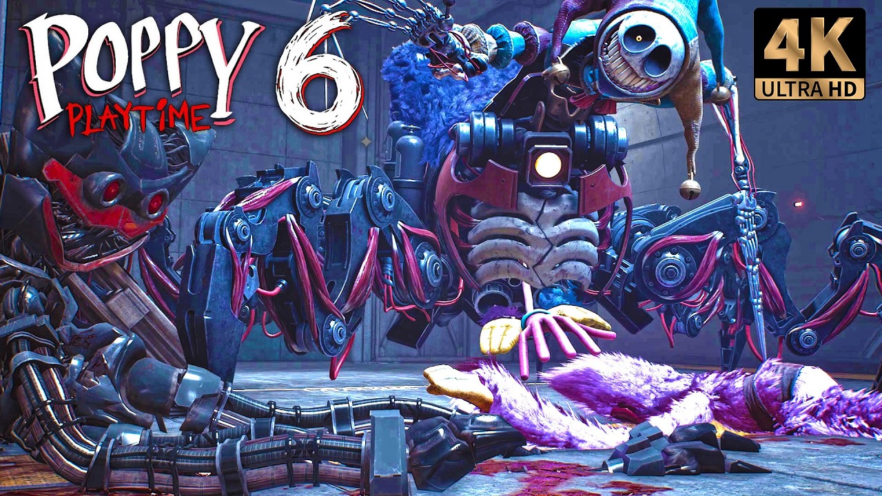 What If I replace Huggy Wuggy with Robot Huggy in Poppy Playtime 5? 4k60fps HDR