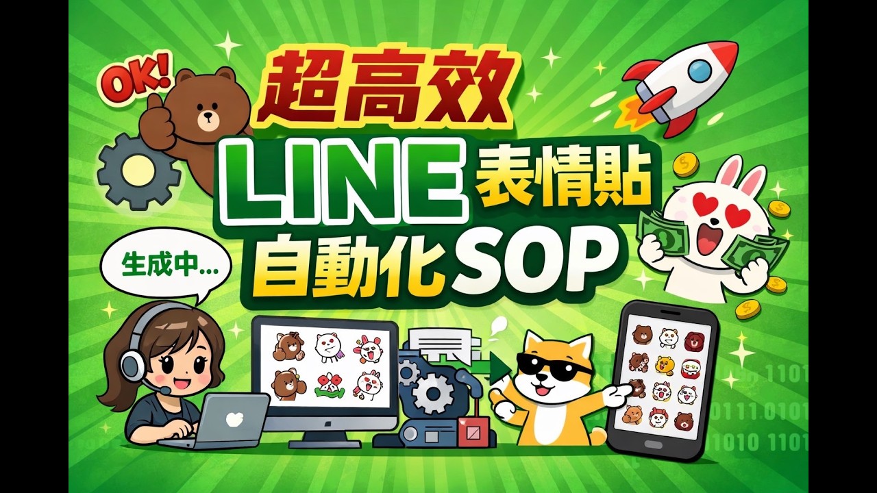 超高效Line表情貼製作SOP