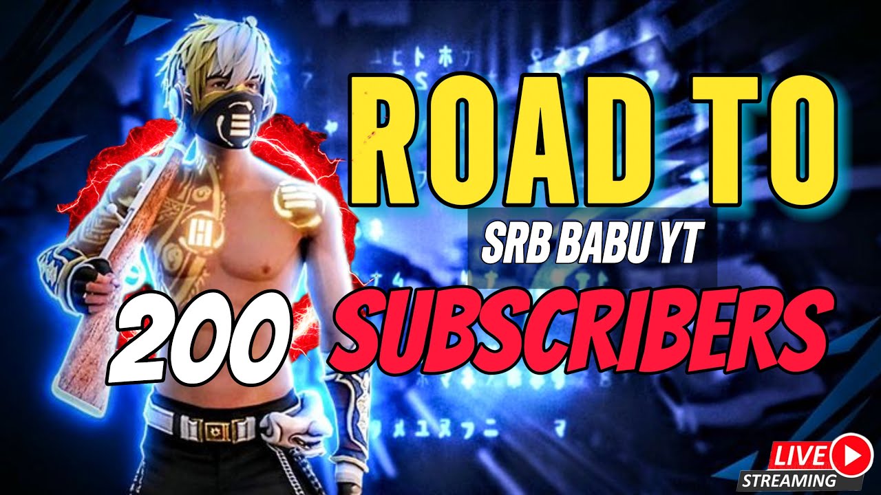 road to 200 subscribers SRB BABU GAMING  is live! telugu