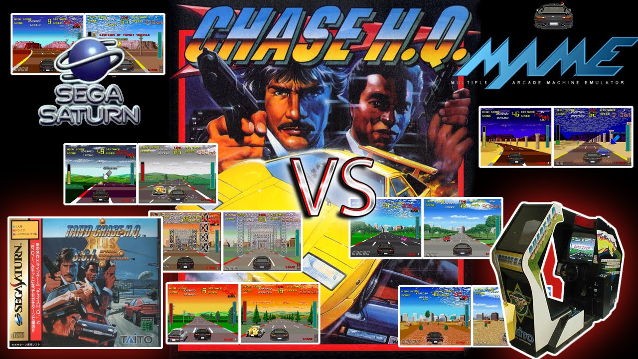 Chase HQ  - Saturn Vs Arcade (new & improved!)