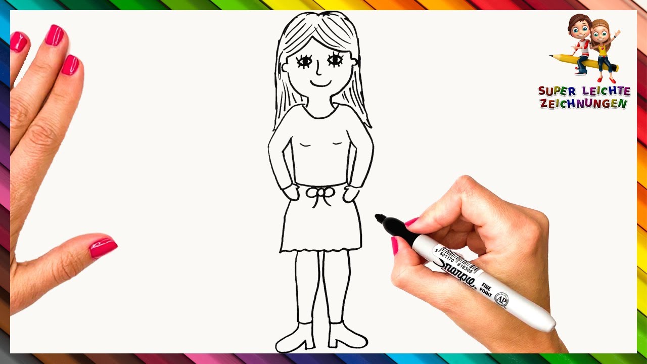 Wie Man Eine Frau Zeichnet Schritt F&uuml;r Schritt 👩 Frau Zeichnen Leicht Gemacht