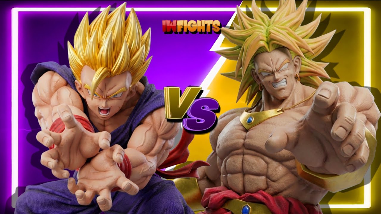 Gohan (SSJ2) Vs. Broly (Legendary SSJ) (CPU Battle) DBZ - BUDOKAI 4