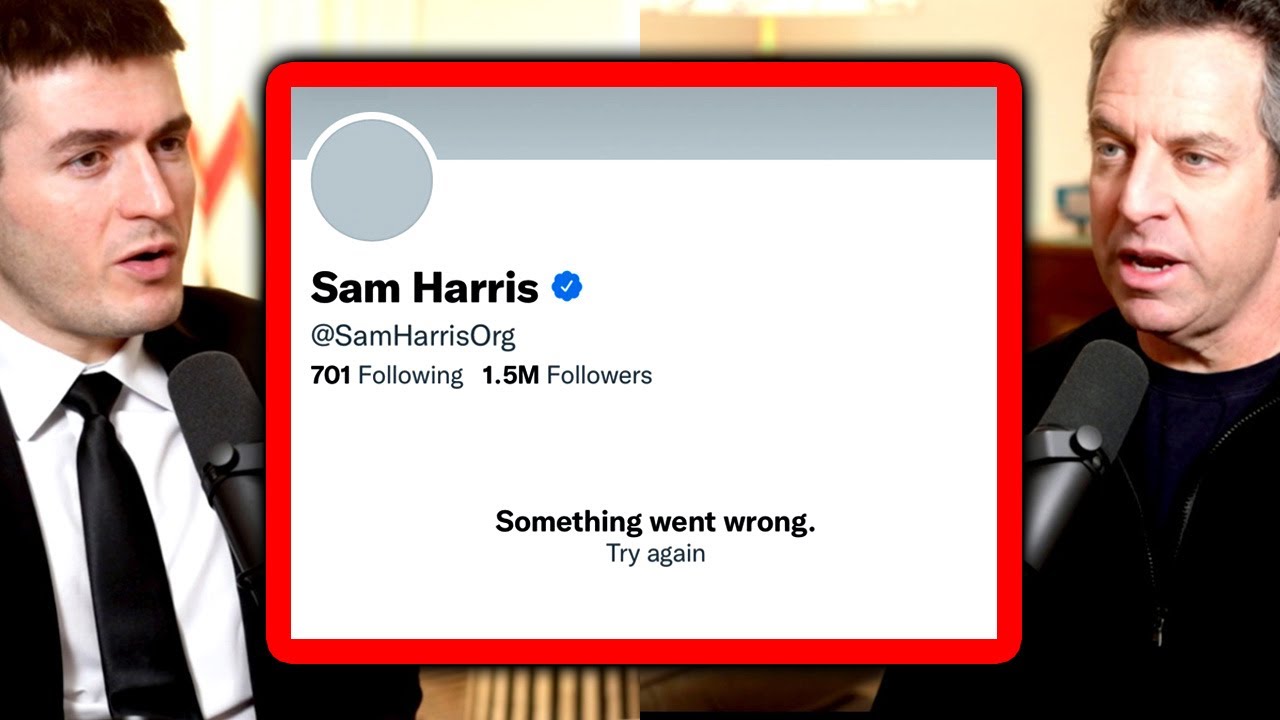 Why Sam Harris deleted his Twitter account | Lex Fridman Podcast Clips
