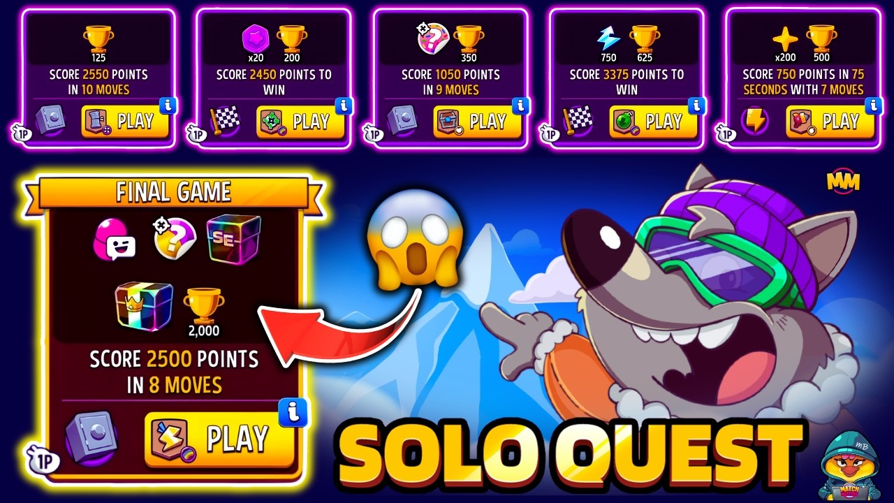 MOUNTAIN TRAIL FULL SOLO QUEST🔥 WIN x6 SOLO & CONQUER THE PEAK #matchmasters