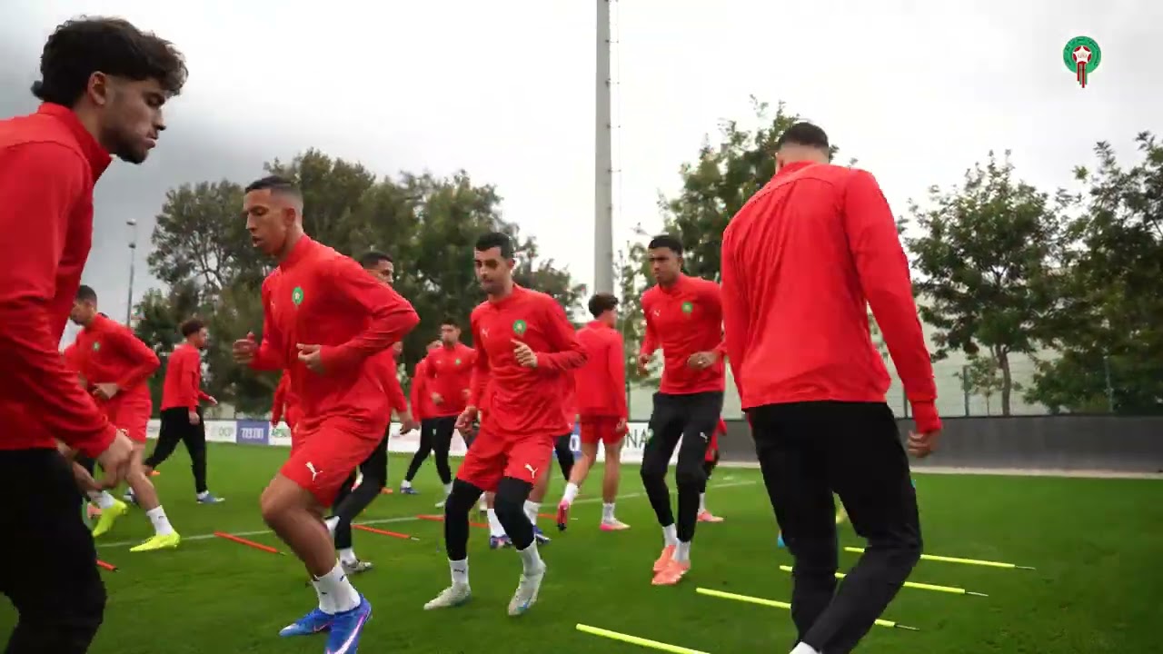 آخر حصة تدريبية لمنتخبنا الوطني قبل لقاء الغد أمام منتخب تنزانيا