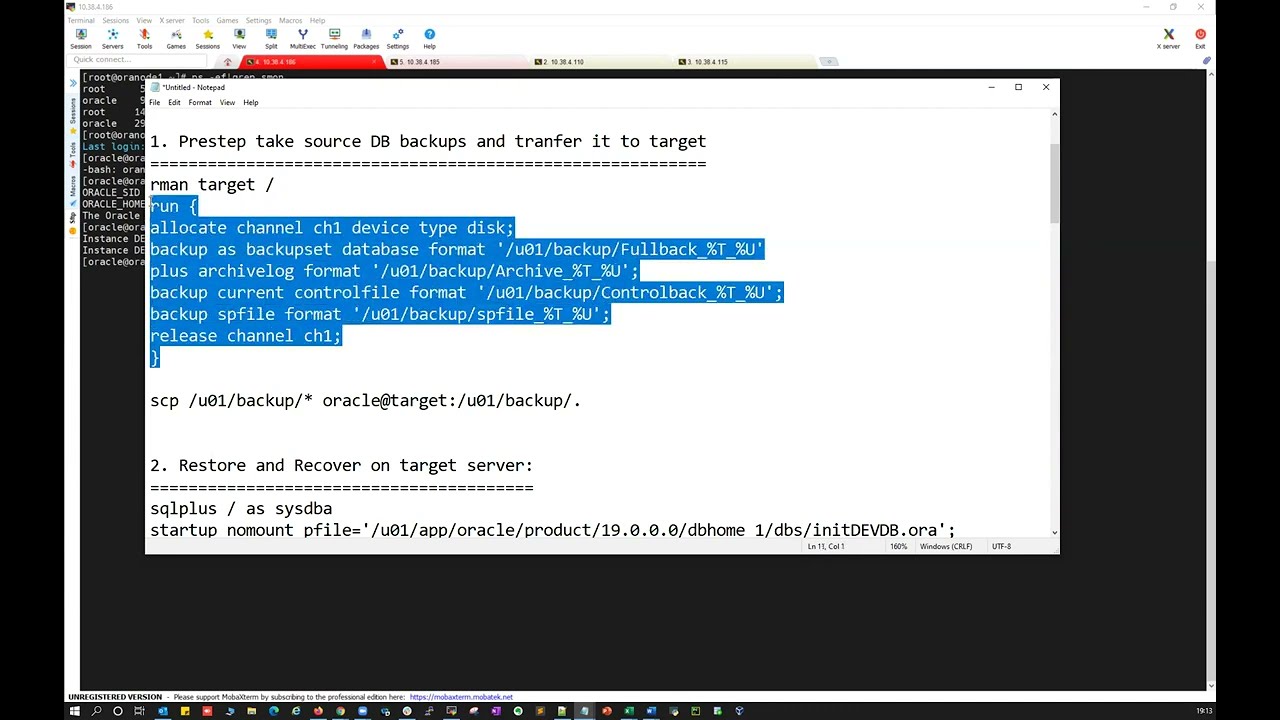 RAC Database Restore and Recover scenario - RAC to RAC Database Restore and Recover
