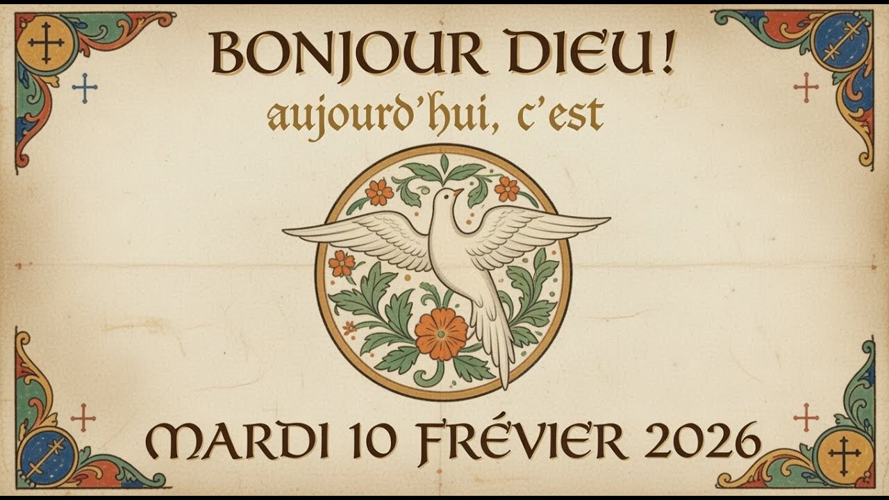 BONJOUR DIEU! AUJOURD'HUI, C'EST MARDI 10 FRÉVIER 2026 #prière #foi #amour #dieu #espoir #lumière