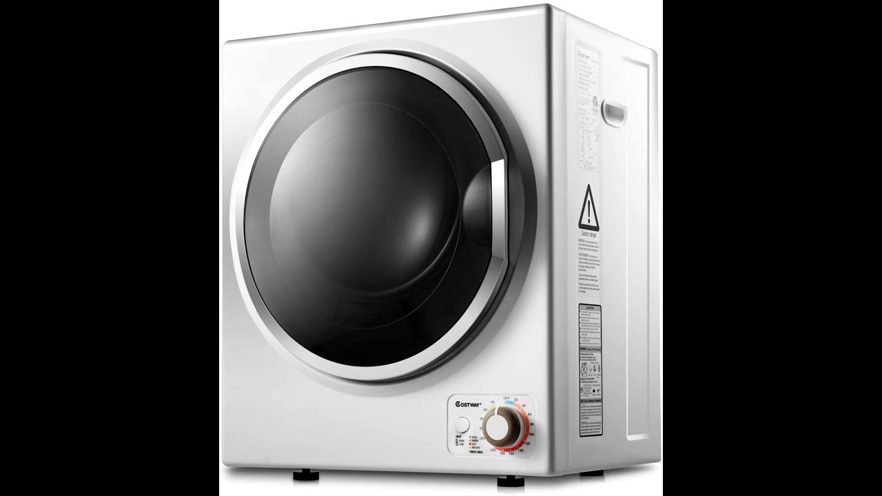 COSTWAY Compact Laundry Dryer, 110V Electric Portable Clothes Dryer with Stainless Steel Tub Review