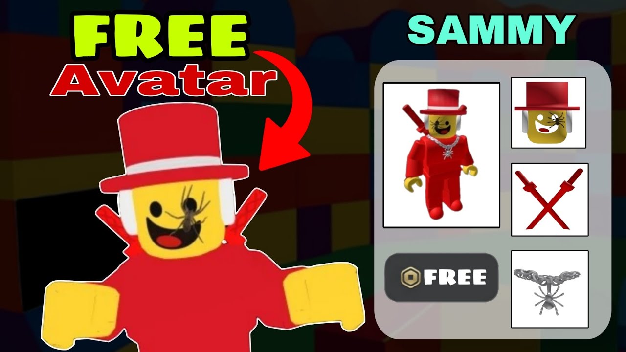 How to make a SAMMY avatar for FREE 😱 in Roblox!!! 