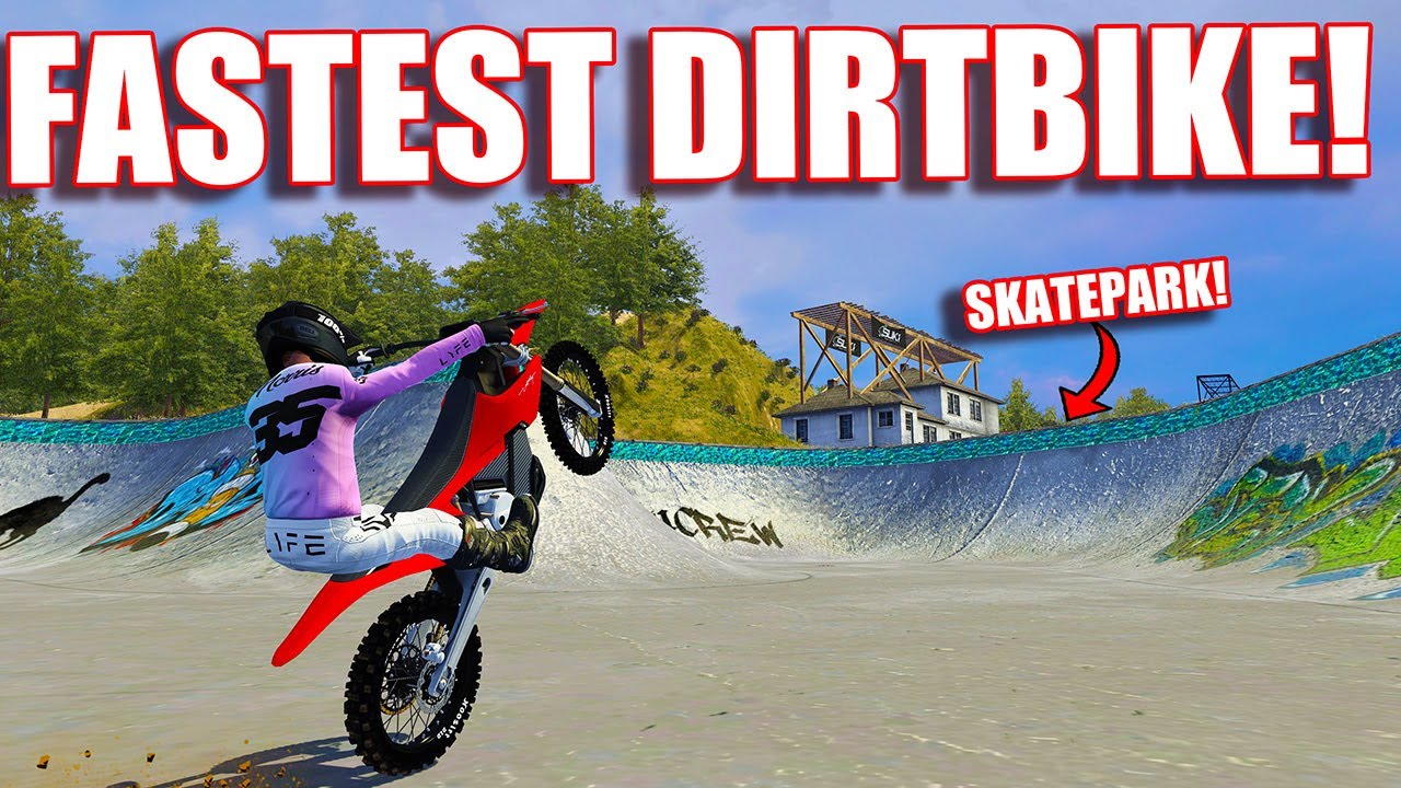 SKATEPARK FREERIDE VS THE FASTEST ELECTRIC DIRTBIKE IN MXBIKES!?