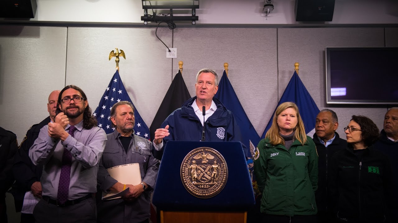Mayor de Blasio Delivers Winter Storm Response Update