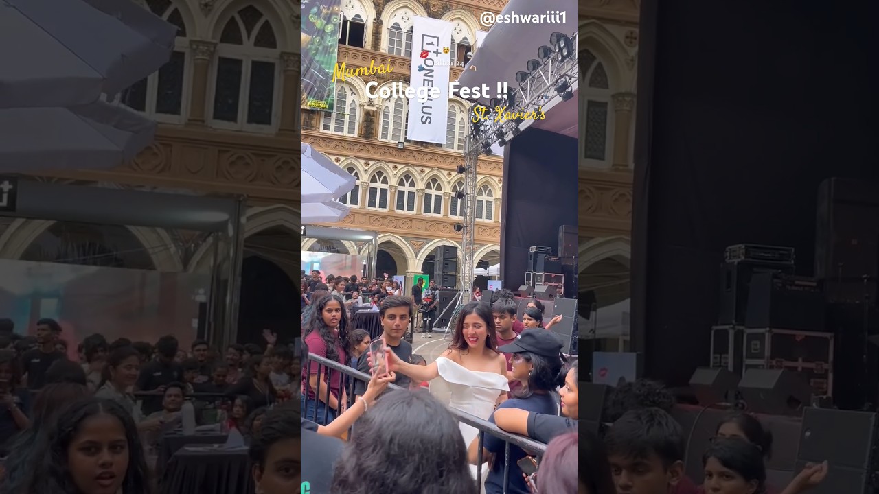College Fest in St. Xavier's Mumbai | College Life #shorts #college #concert #class12 #mumbai