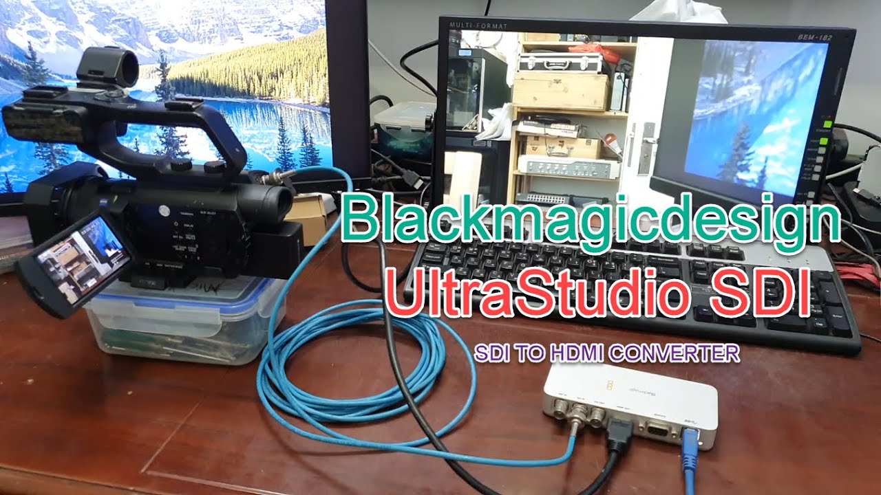 How to use the Blackmagic Design Ultra Studio SDI as a SDI to HDMI converter.