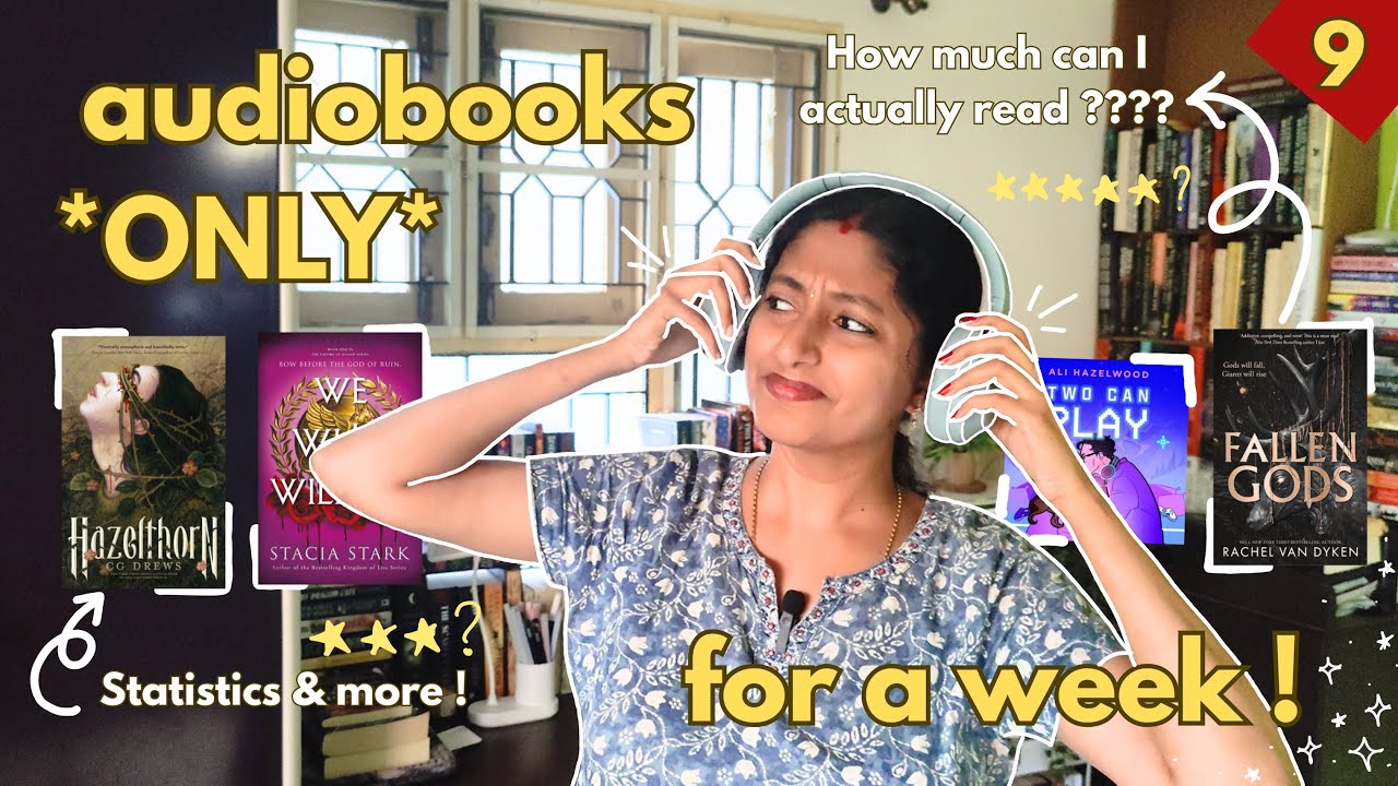 *ONLY* listening to audiobooks for a week & doing bookish things ! - Bookmas 🌲 Day 9