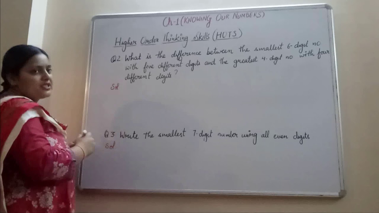 Class 6: Chapter 1: Higher Order Thinking Skill (HOTS) Questions