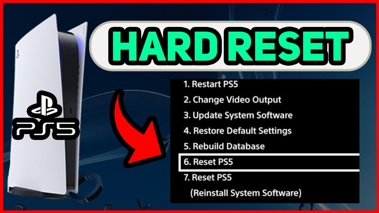 PS5 HOW TO HARD RESET EASY!
