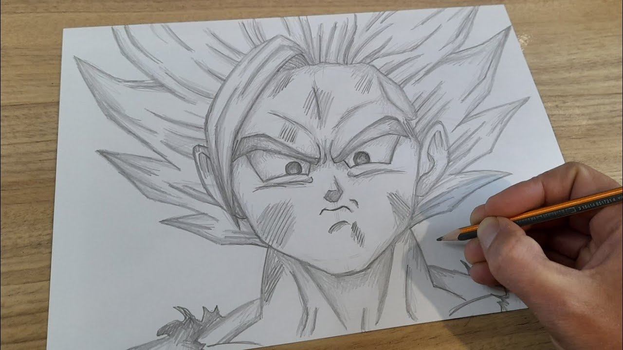 FACIL DE DESENHAR | COMO DESENHAR GOHAN SSJ